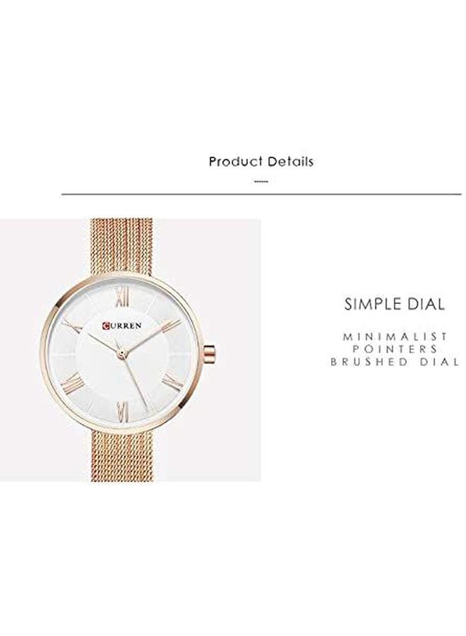 CURREN - Women's Water Resistant Analog Watch 9020 - Image 1