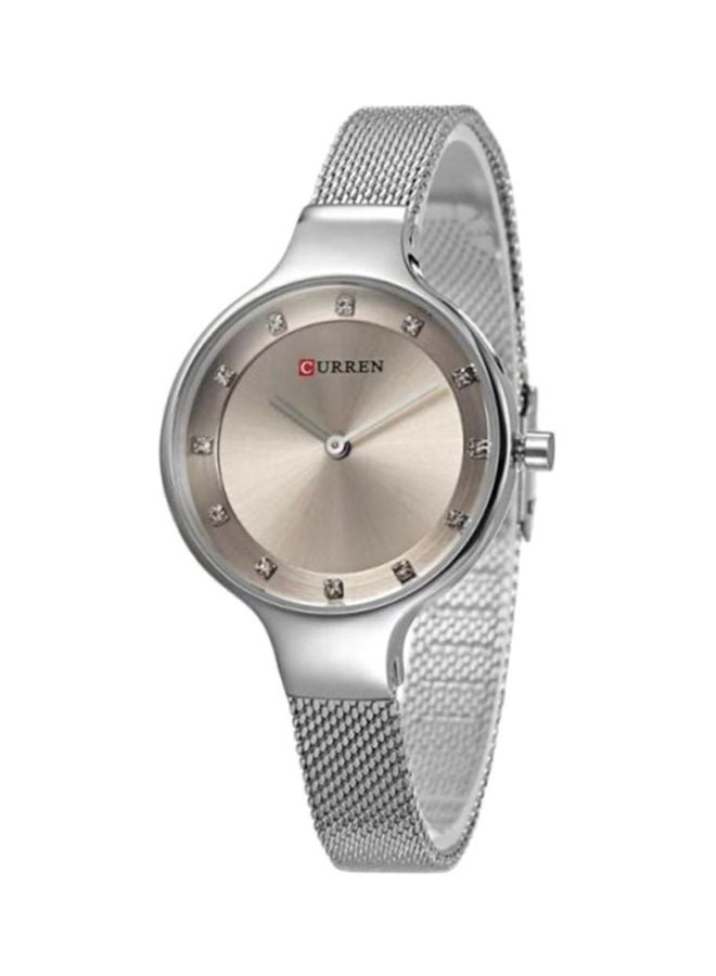 CURREN - women Water Resistant Analog Watch WT-CU-9008-SL - 32 mm - Silver - Image 1