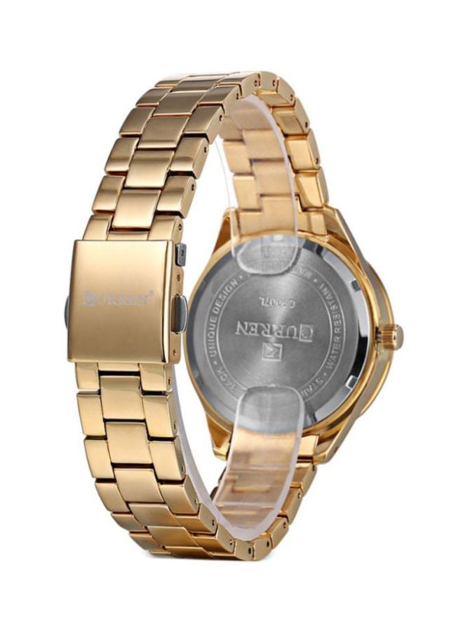 CURREN Women's Water Resistant Analog Watch 9007 - 38 mm - Rose Gold  - Image 2