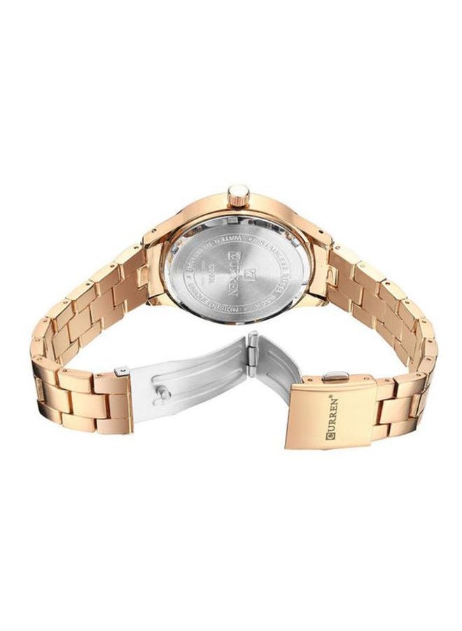 CURREN - Women's Water Resistant Analog Watch 9003 - 35 mm - Rose Gold - Image 1