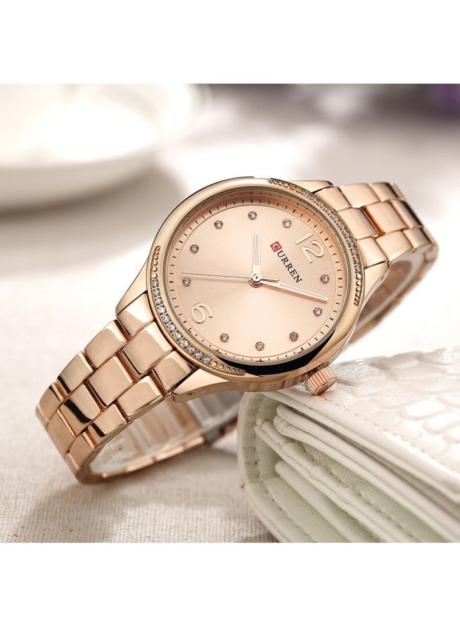 CURREN - women Water Resistant Analog Watch 9003 - 26 mm - Rose Gold - Image 1