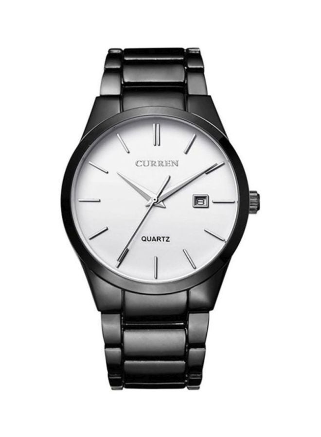 كارين ساعة يد بعقارب مقاومة للماء طراز 8106 - 40 مم - أسود للرجال - Image 1