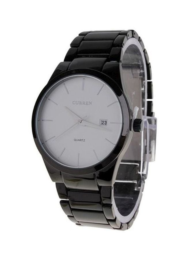 كارين ساعة يد بعقارب مقاومة للماء طراز 8106 - 40 مم - أسود للرجال - Image 3