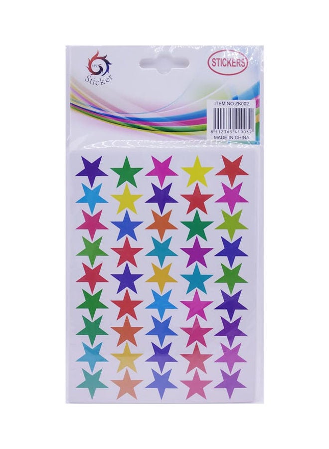 Delight Pack Of 5 Star Sticker Sheet - Image 1