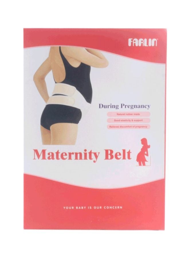 فارلين حزام دعم للحوامل أبيض/بيج 50سم - Image 2