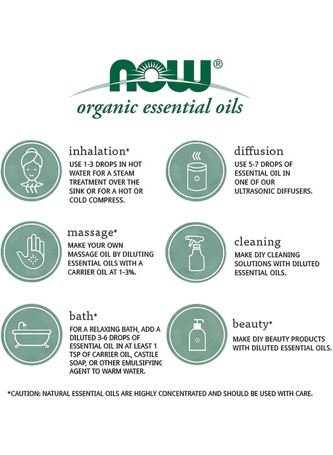 Now Foods - Organic Lemon Essential Oil 30ml - Image 1