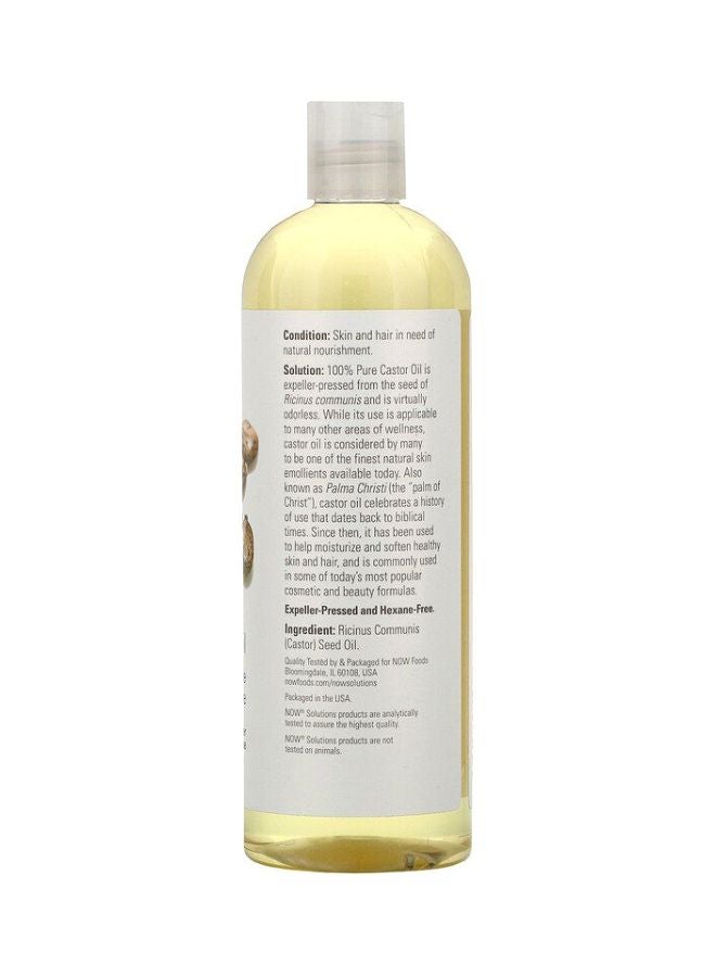 Now Foods - Castor Oil Clear 473ml - Image 1