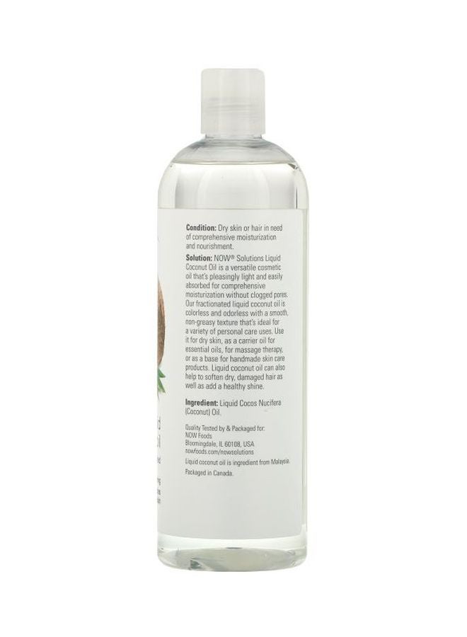 Now Foods - Pure Fractionated Liquid Coconut Oil 473ml - Image 1