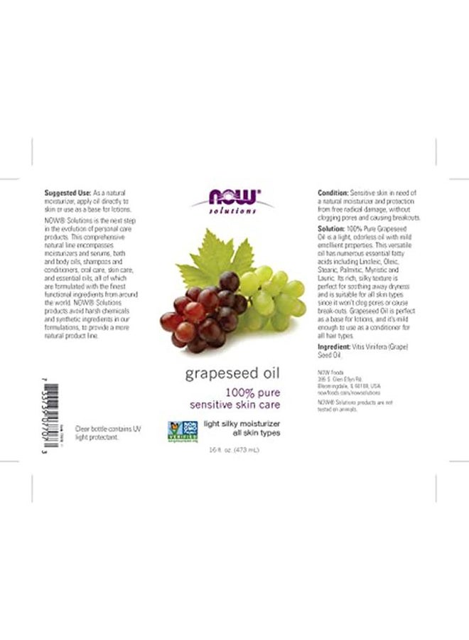 Now Foods Grapeseed Oil 118ml - Image 3