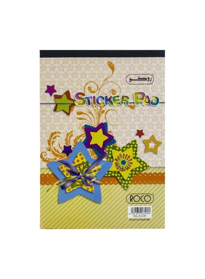 ROCO Multi Purpose Art Paper Sticker Pad Multicolour