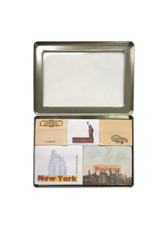 New York Trendy Self Stick Notes Multicolour