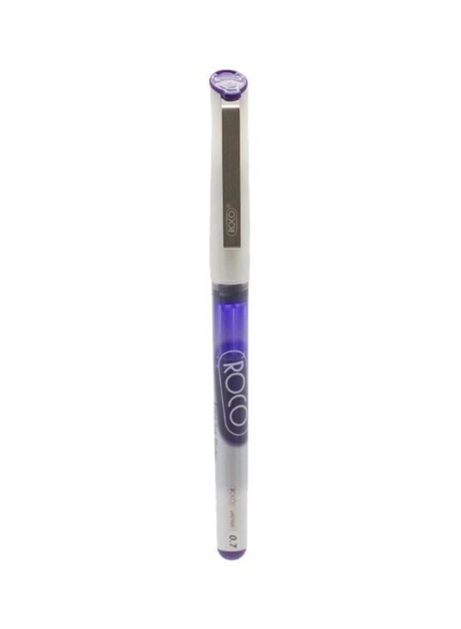 ROCO Cone Ballpoint Liquid Ink Pen Violet/White