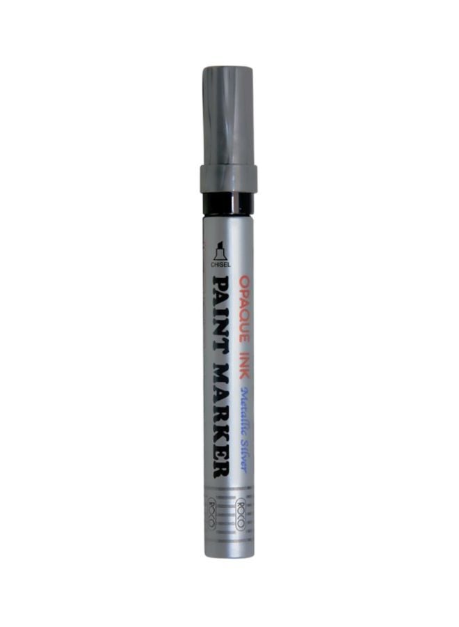 ROCO Opaque Ink Paint Marker Silver 