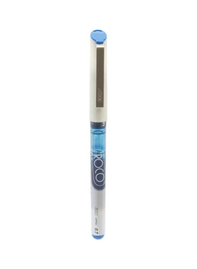 Cone Ballpoint Liquid Ink Pen Sky Blue/White