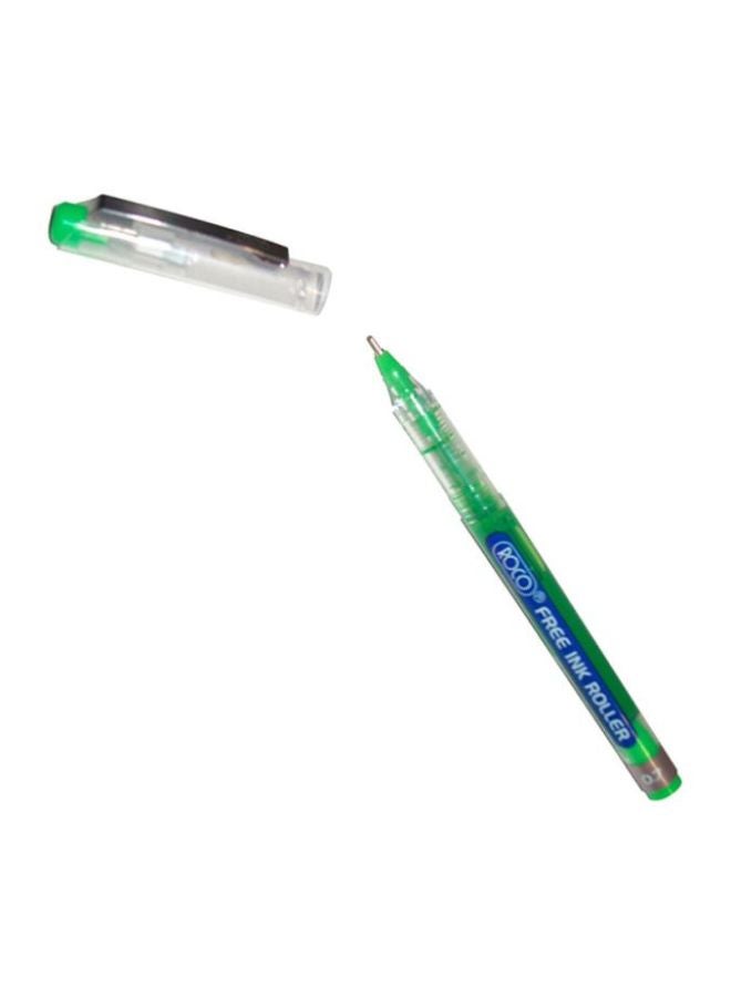 روكو قلم حبر سائل فري إنك أخضر/أزرق