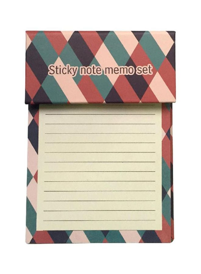 روكو أوراق ملاحظات عصرية ذاتية اللصق بنموذجٍ مطبوع متعدد الألوان