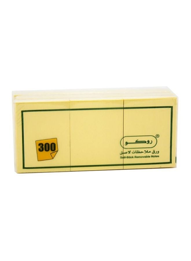 ROCO 300-Piece Sticky Notes Yellow - Image 2