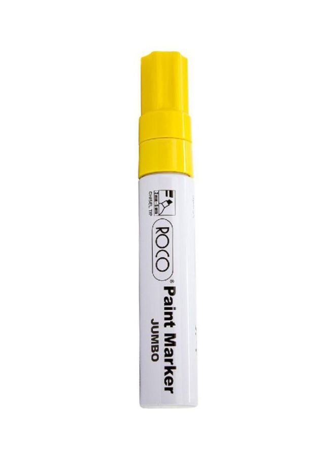 ROCO Jumbo Chisel Tip Paint Marker Yellow/White 