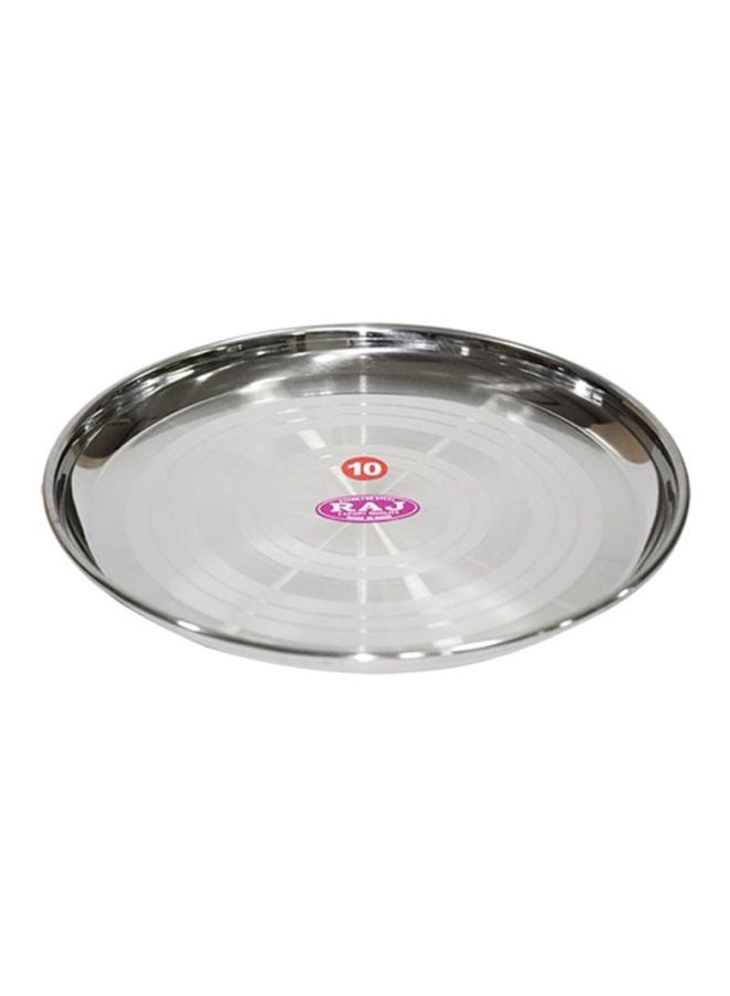 RAJ Touch China Plate Silver 25centimeter 