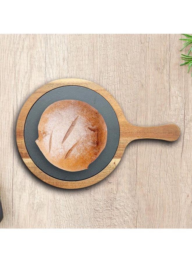 Kitchen master Acaicia Wood And Slate Serving Board Grey/Brown 31x1.5x21cm - Image 3