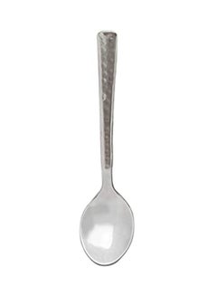 RAJ 6-Piece Hammered Tea Spoons Set Silver 13.5centimeter  - Image 2