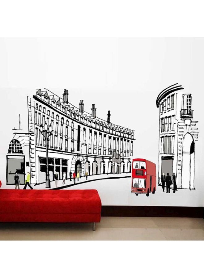 DaDa Home European Creative 3D Removable Wall Sticker Black/Red 60x40cm - Image 1