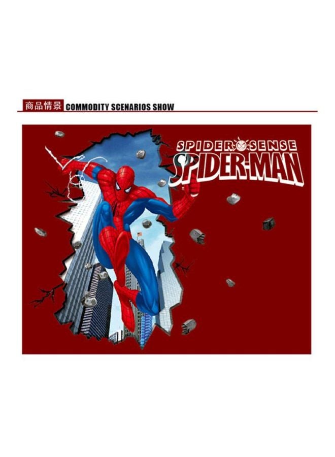 DaDa Home Giant Spiderman Removable Wall Sticker Red/Blue 80x96cm  - Image 2