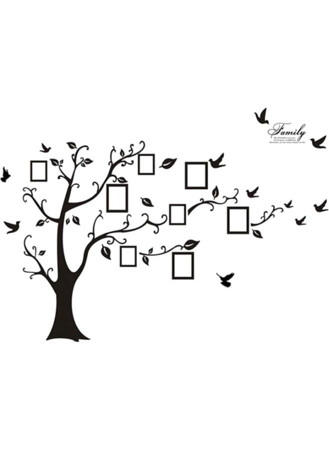 DaDa Home Family Tree Design Removable Wall Sticker Black  - Image 1