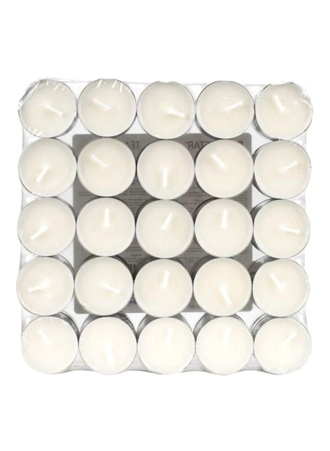 JYSK - 100-Piece Pierey Tealights Candle Set White - Image 1