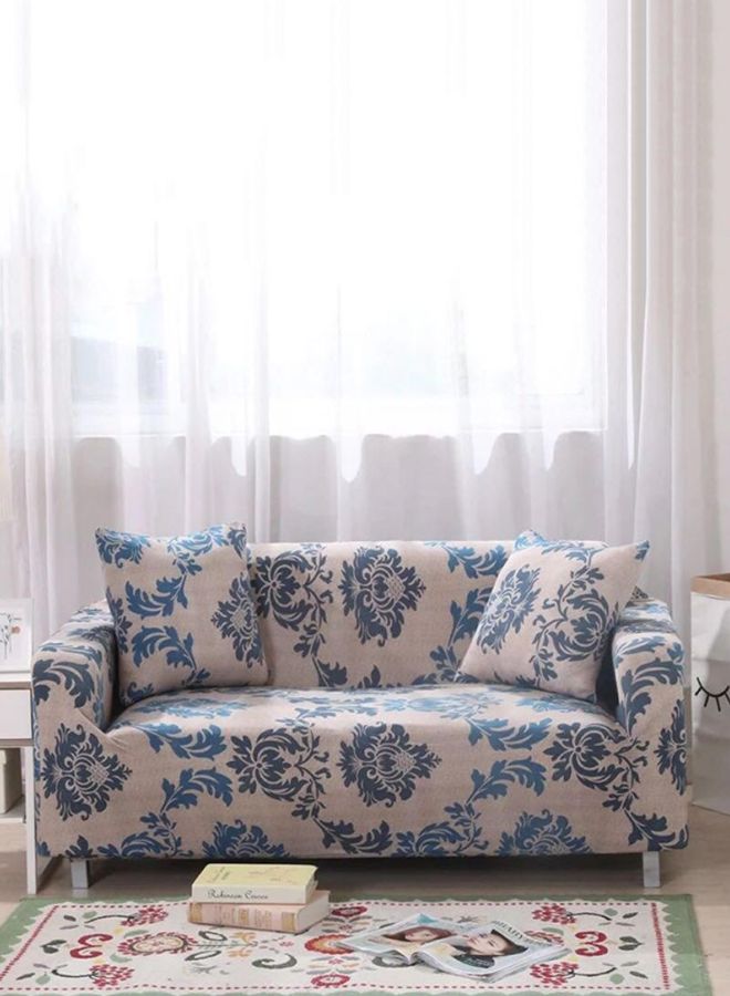 ديلز فور لس غطاء أريكة بتصميم بوهيمي لأربعة مقاعد أزرق / بيج 230x300سم - Image 1