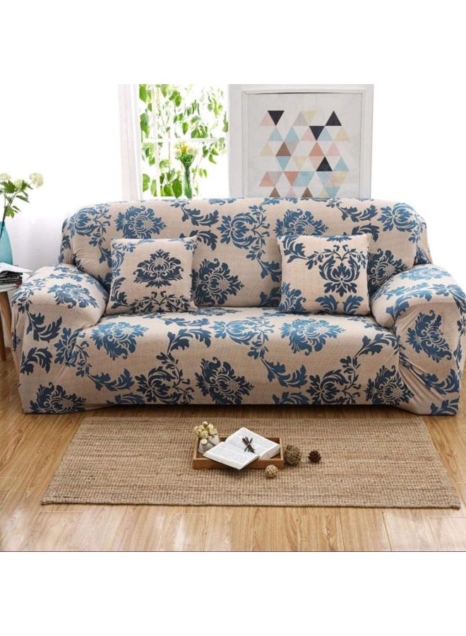 ديلز فور لس غطاء أريكة بتصميم بوهيمي لأربعة مقاعد أزرق / بيج 230x300سم - Image 2