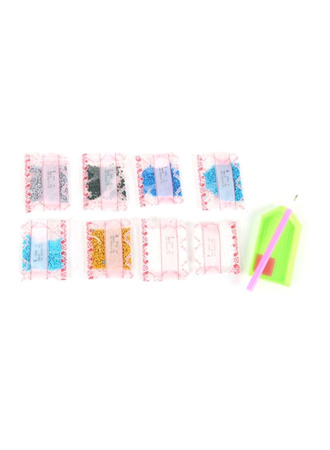 ANSELF Lion Resin Rhinestone Mosaic Cross Stitch Wall Decor Black/Red 30x40cm - Image 5