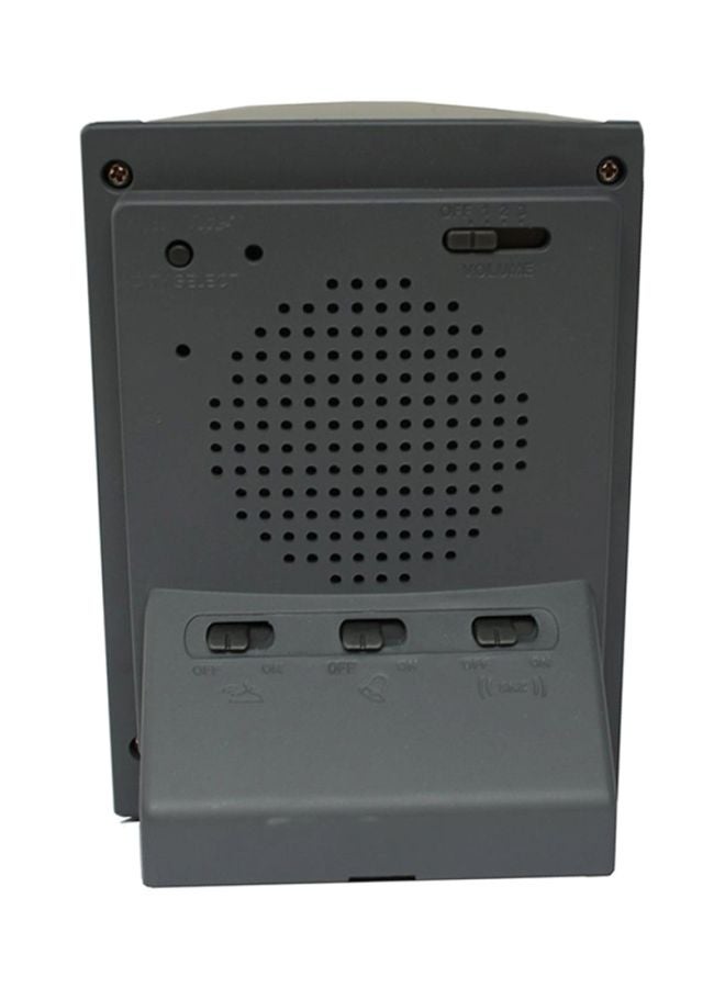 الفجر منبه تلقائي بخاصية الأذان رمادي 12x9x6سم - Image 2