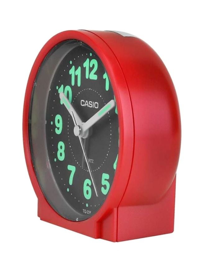 CASIO - Round Shape Alarm Clock Red - Image 1