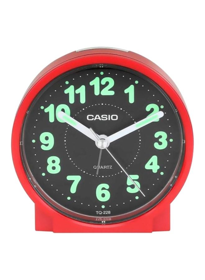 CASIO - Round Shape Alarm Clock Red - Image 1