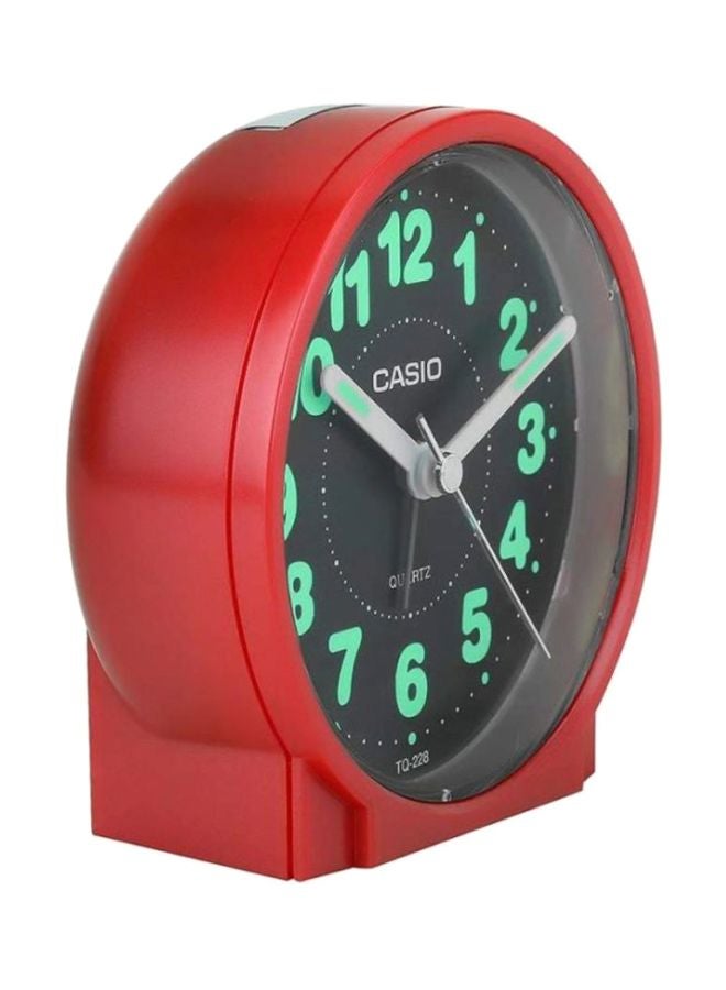 CASIO - Round Shape Alarm Clock Red - Image 1