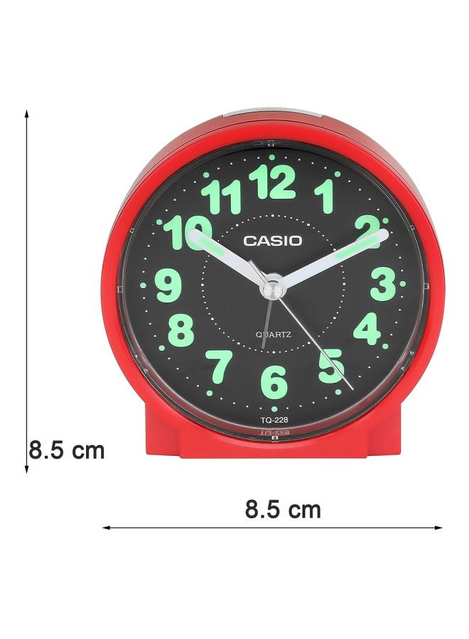 CASIO - Round Shape Alarm Clock Red - Image 1