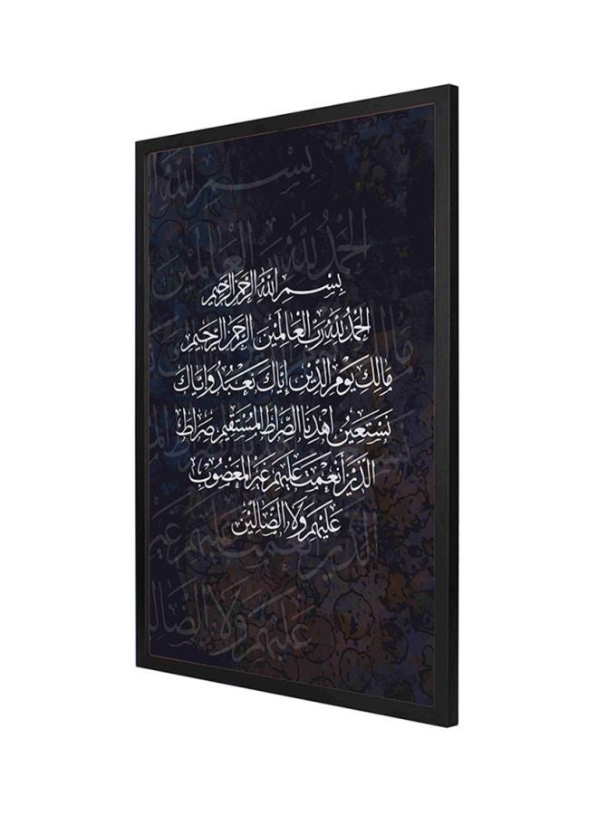 LOWHA Printed Wooden Framed Wall Art Black/White 53 x 73cm 