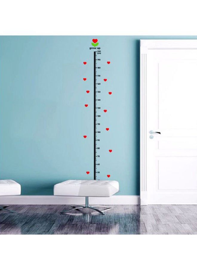 OUTAD Child Growth Height Measure Wall Sticker Red/Black - Image 2
