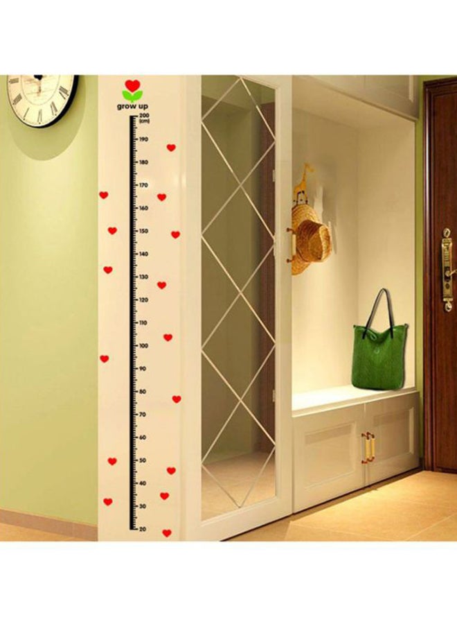 OUTAD Child Growth Height Measure Wall Sticker Red/Black - Image 3