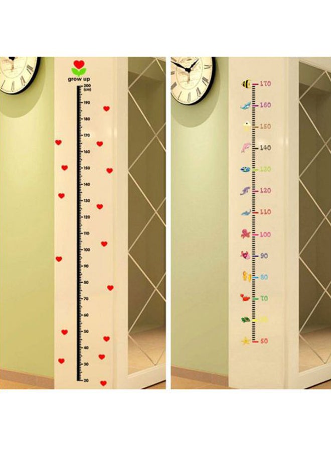 OUTAD Child Growth Height Measure Wall Sticker Red/Black - Image 5