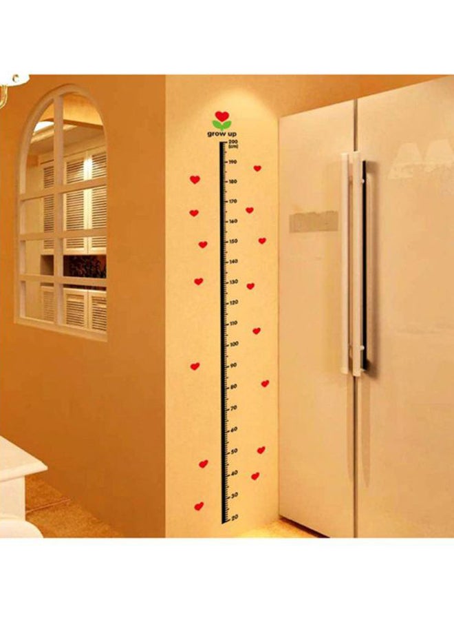 OUTAD Child Growth Height Measure Wall Sticker Red/Black - Image 4