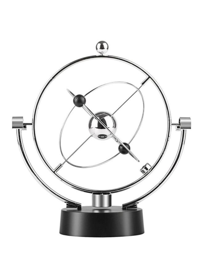 OUTAD - Magnetic Newton Pendulum Decorations Ornament Silver/Black 220x250x105mm - Image 1