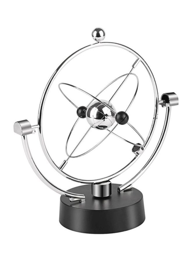 OUTAD - Magnetic Newton Pendulum Decorations Ornament Silver/Black 220x250x105mm - Image 1