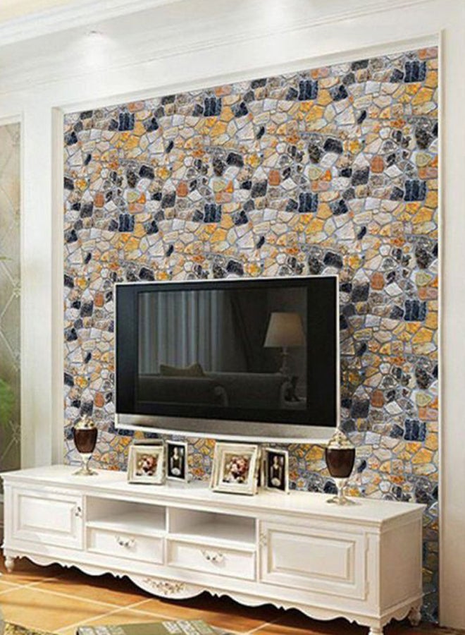 OUTAD 3D Stone Wall Sticker Multicolour 1000x450x5mm - Image 2