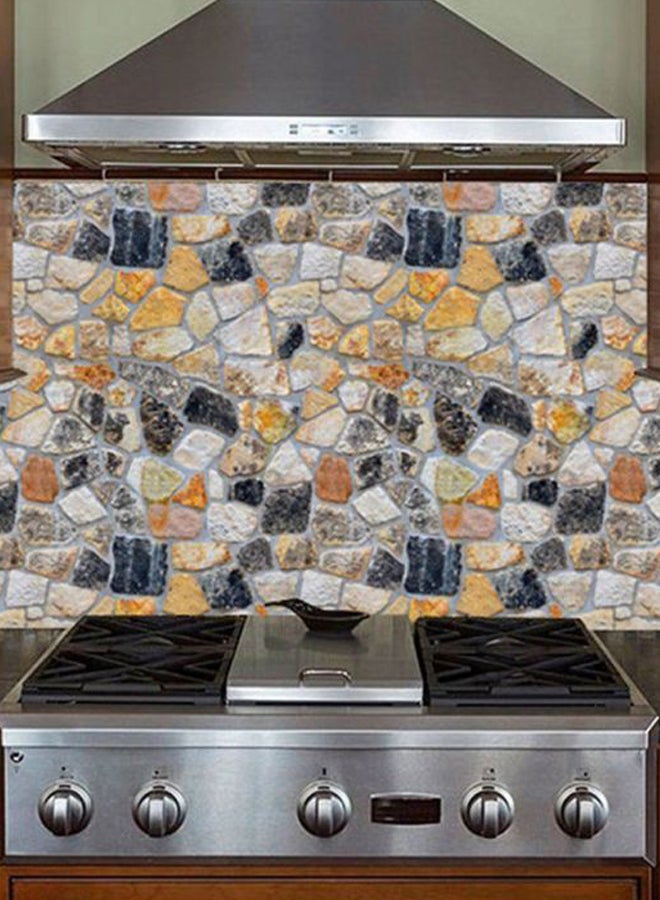 OUTAD 3D Stone Wall Sticker Multicolour 1000x450x5mm - Image 4