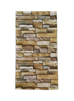 Durable And Unique Self-Adhesive 3D Brick Wall Paper Sticker Multicolour 100x45cm