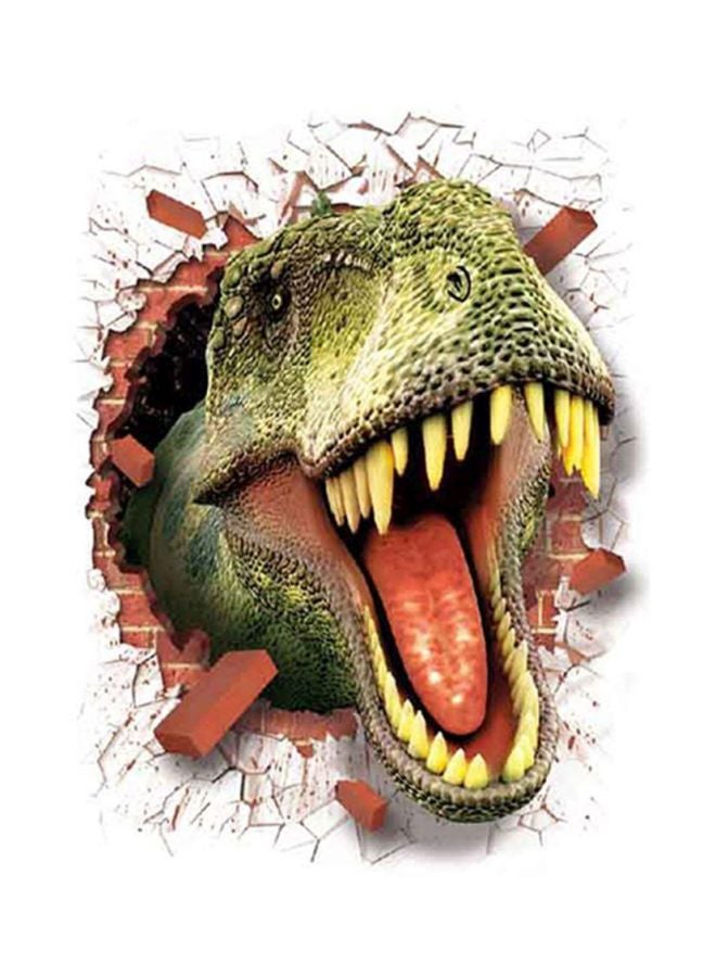 أوتاد ملصق جدار ثلاثي الأبعاد على شكل ديناصور داخل ورق متعدد الألوان 700x0.3x500مم - Image 1