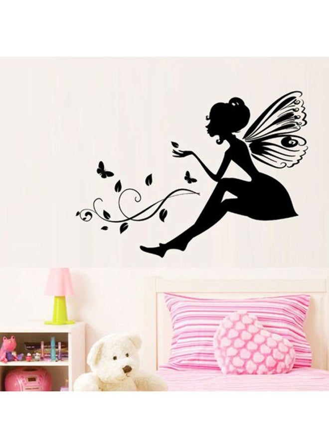 OUTAD Fairy Flower Wall Sticker Black 480x5x320mm - Image 3