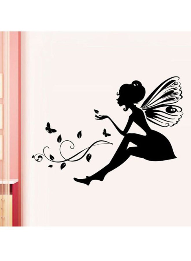 OUTAD Fairy Flower Wall Sticker Black 480x5x320mm - Image 4